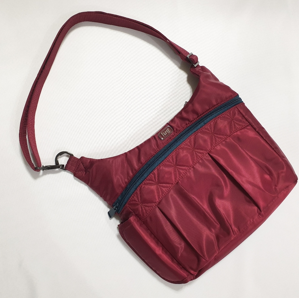 Lug Swing Crossbody in Cranberry Red
